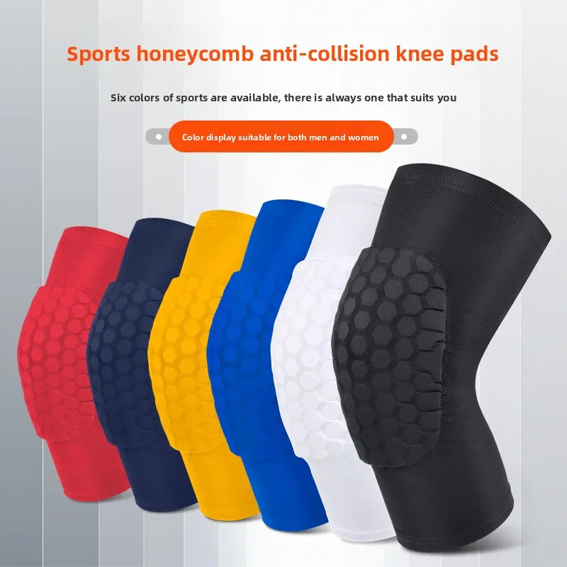 

1PC Basketball Knee Pads Sleeve Honeycomb Brace Elastic Kneepad Protective Gear Patella Foam Support Volleyball Support