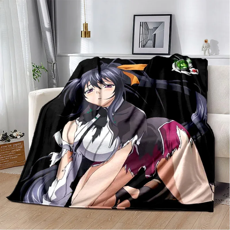 3D Sexy Girl High School DxD Anime Soft Plush Blanket,Flannel Blanket Throw Blanket for Living Room Bedroom Bed Sofa Picnic Kids