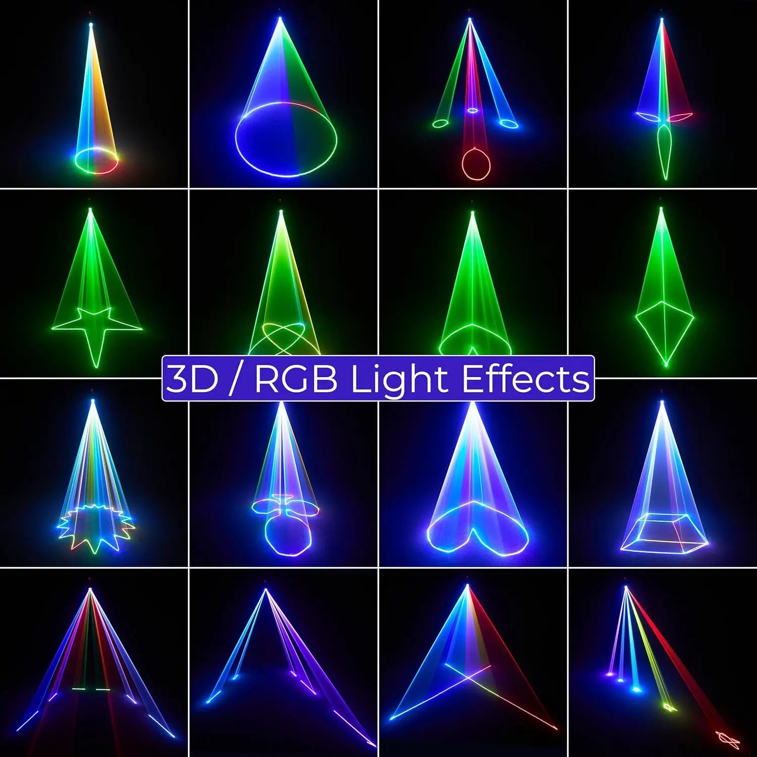 3D الرسوم المتحركة داخلي ديسكو أضواء الليزر 10M التحكم عن بعد في الصوت DMX الهذيان عيد ميلاد الزفاف عيد الميلاد حزب الإضاءة