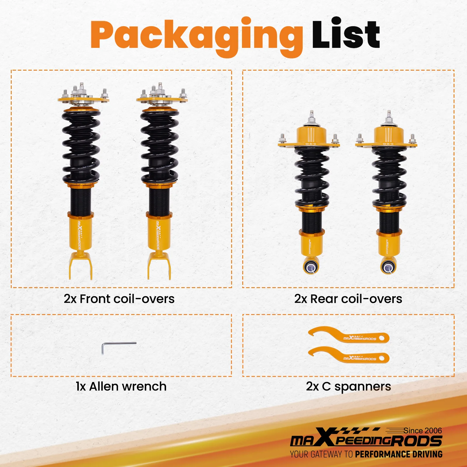 24 Ways Damper & Height Adjustment Coilovers For Mazda RX8 RX-8 SE3P 2004-2011  Coils  Springs kit