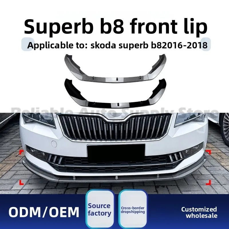 

For Mercedes C Class W205 S205 C63 AMG 2015-2022 Front Lip Spoiler, Gloss Black ABS Bumper Splitter, OEM+ Upgrade