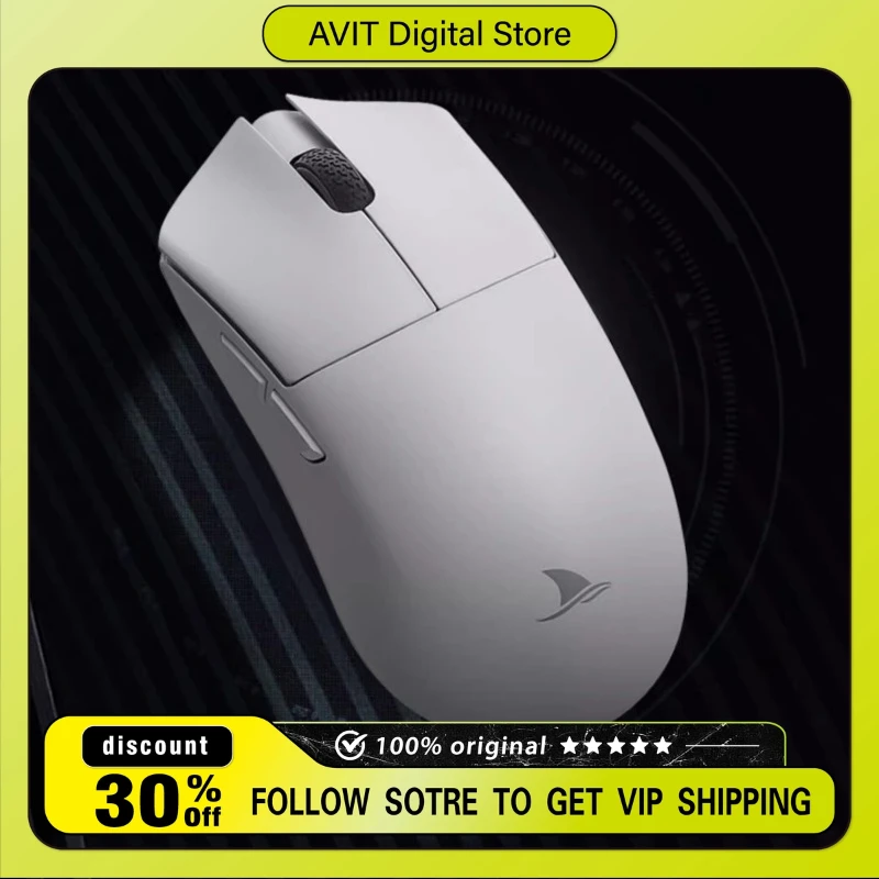 

Легкая мышь Darmoshark M3 PAW3395 для киберспорта, игровая трехрежимная беспроводная мышь, Bluetooth, большая рука, легкий вес, настройка макросов