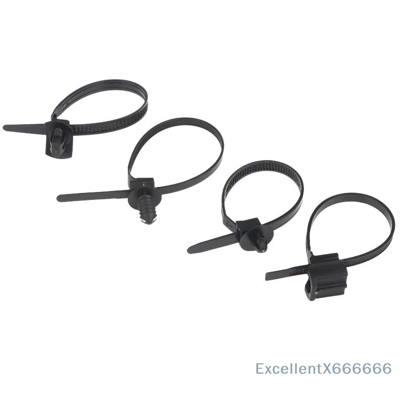 20Pcs Nylon Push Mount Cable Zip Ties Self Locking Wire Fastener Clips for Home Office Cable Organization