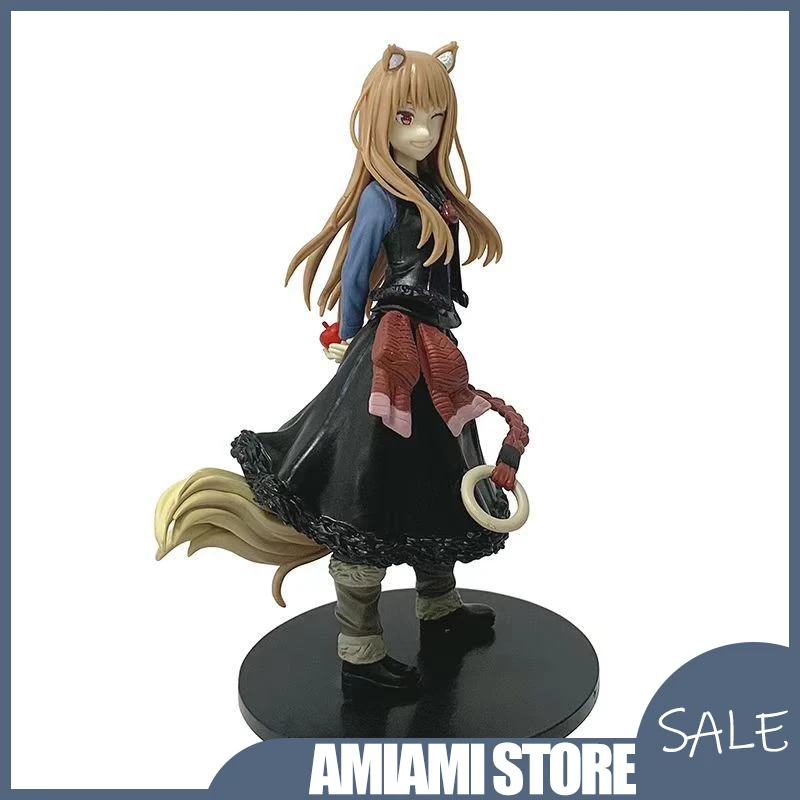 17 سنتيمتر التوابل والذئب هولو الشكل لطيف الذئب فتاة شفاء أنيمي تمثال Kawaii تحصيل نموذج لسطح المكتب عيد ميلاد هدية الكريسماس لعبة