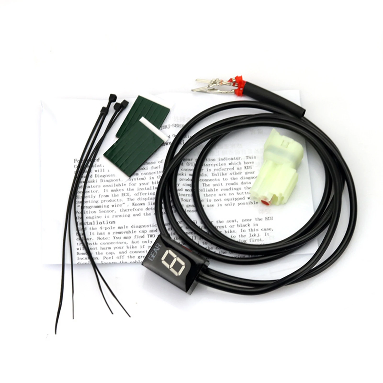 Motorcycle Gear Indicator Display for Kawasaki Ninja250R Ninja300 ER-6F/N KLE650, Easy to install