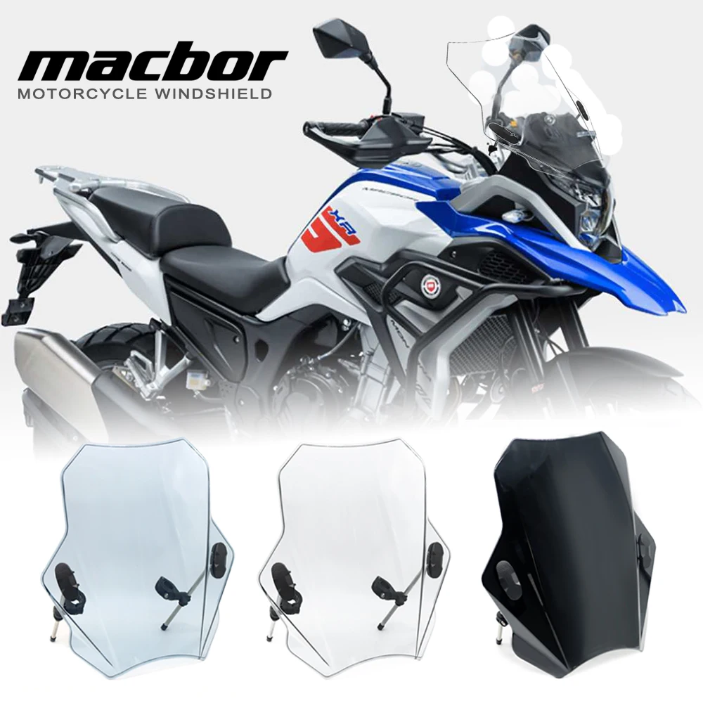 

Motorcycle Windscreen Windshield Covers Deflector Universal For Macbor Montana XR5