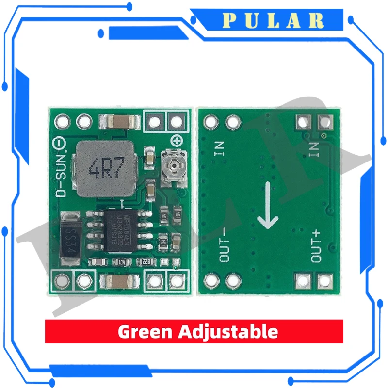 1Pc PLR Ultra-Small Size DC-DC Step Down Power Supply Module MP1584EN 3A Adjustable Buck Converter For Arduino Replace LM2596