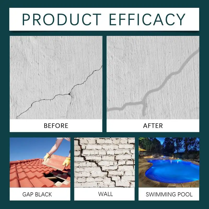 Crack Filling Agent Concrete Repair Sealant Cement Joint Filling Glue Roof Waterproof Leak Repair Glue Hardware Sealers