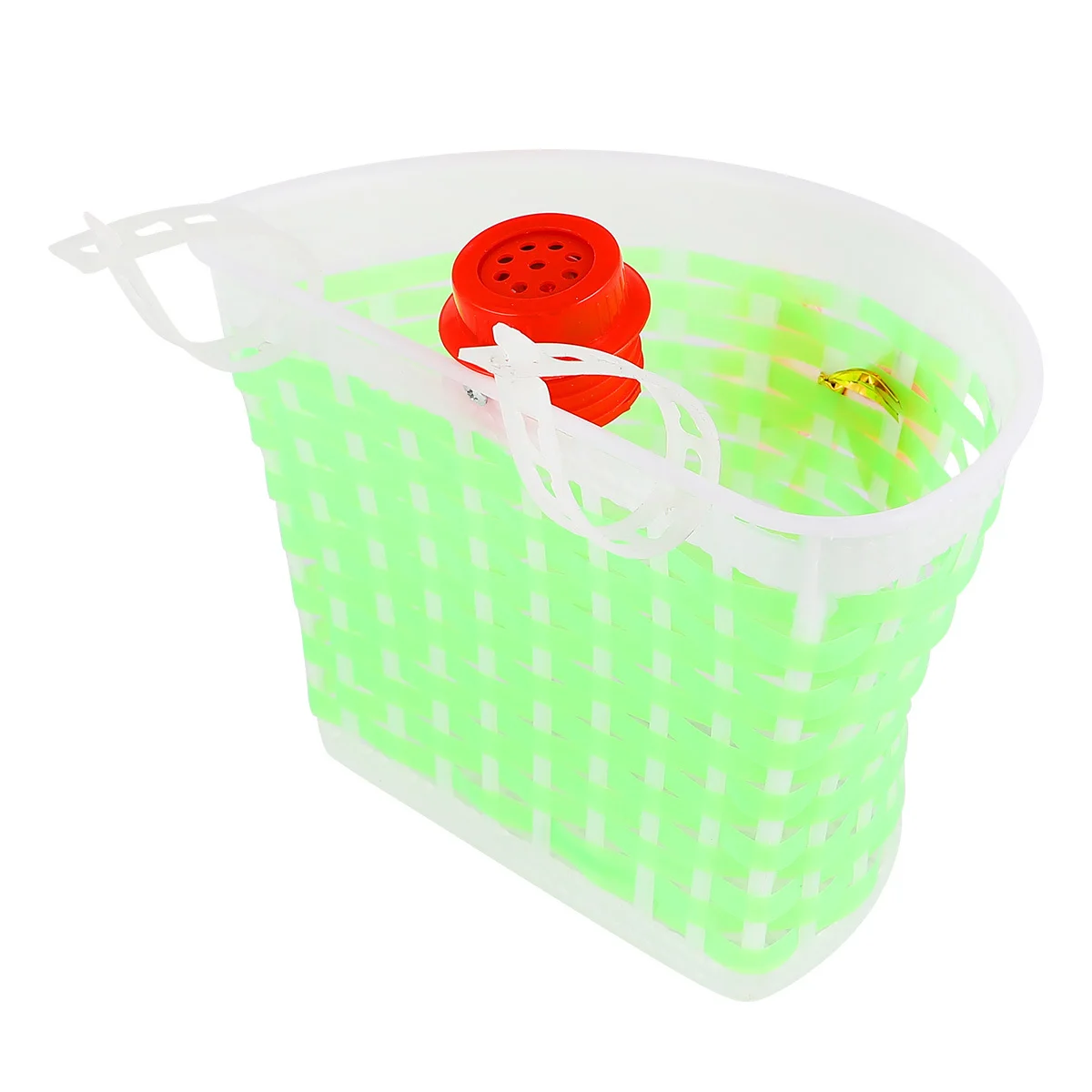 

1Pcs Plastic Scooter Basket for Children Stylish Braided Storage Frame Plays 100 Songs Ideal Bike Accessory for Travel and