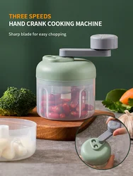 Manual Meat Mincer Garlic Chopper Rotate Garlic Press Crusher Vegetable Onion Cutter Kitchen  Tools