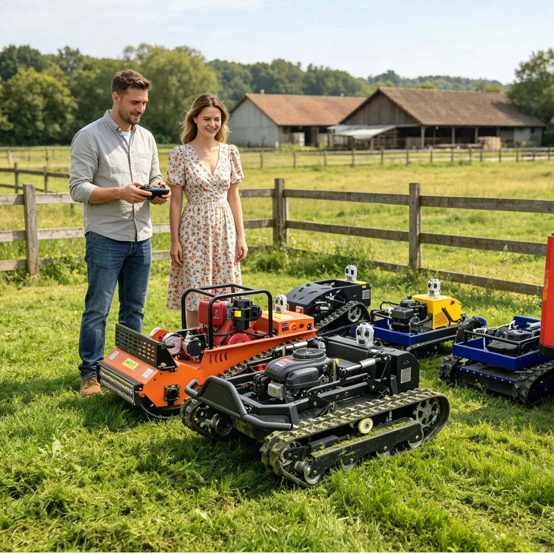 Customized Diesel Lawn Mower Premium Manganese Steel Blades Low Fuel Consumption Strong Power