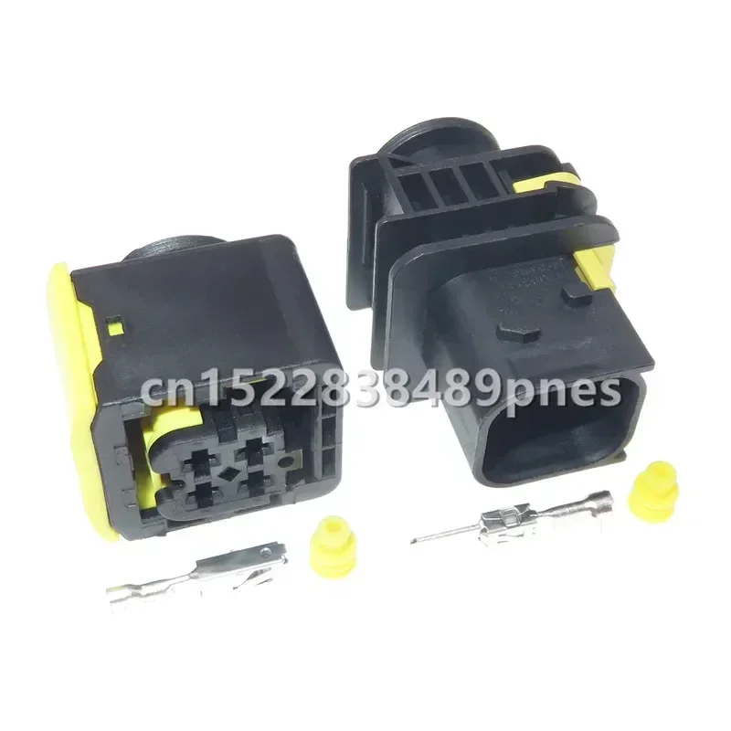 4 Pole 3.5mm Tyco Amp 1-1418390-1 1-1703818-1 Waterproof Auto Electric Oxygen Sensor Socket Wiring Harness Plug
