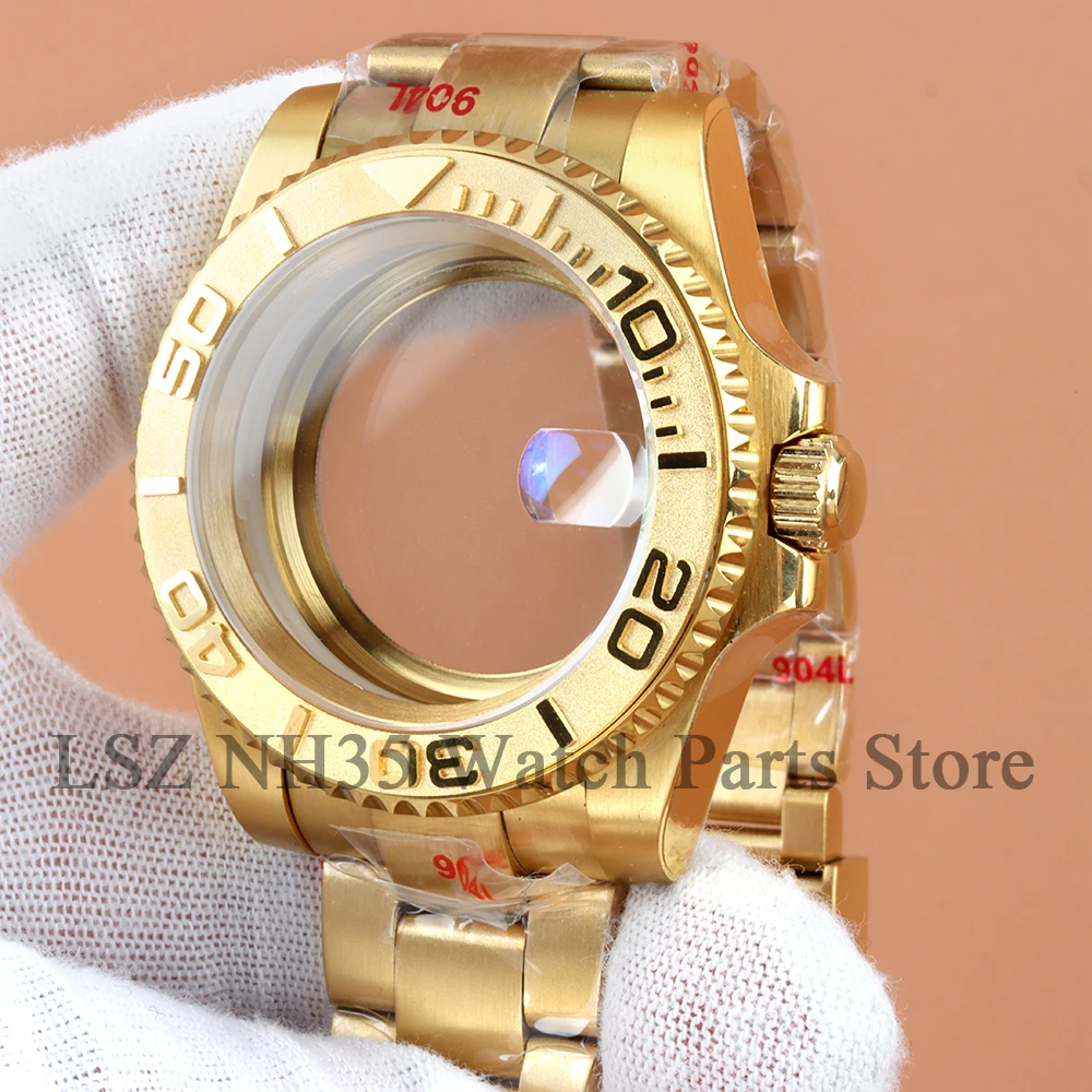 

40mm NH35 Sapphire Mirror Glass Watch Case Water Resistant For Submariner Yacht Submariner NH34 NH35 NH36 NH38 Movement SUB Part