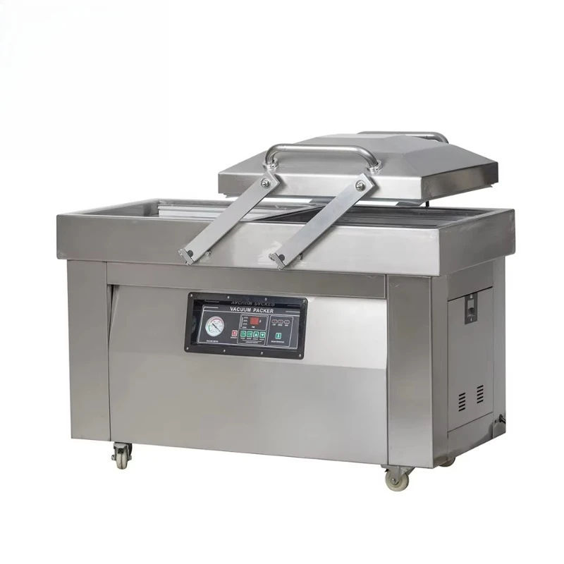 DZ-500 Electric Double Chamber Vacuum Sealer   Commercial Stainless Steel Machine for Fish/Meat for Commodity