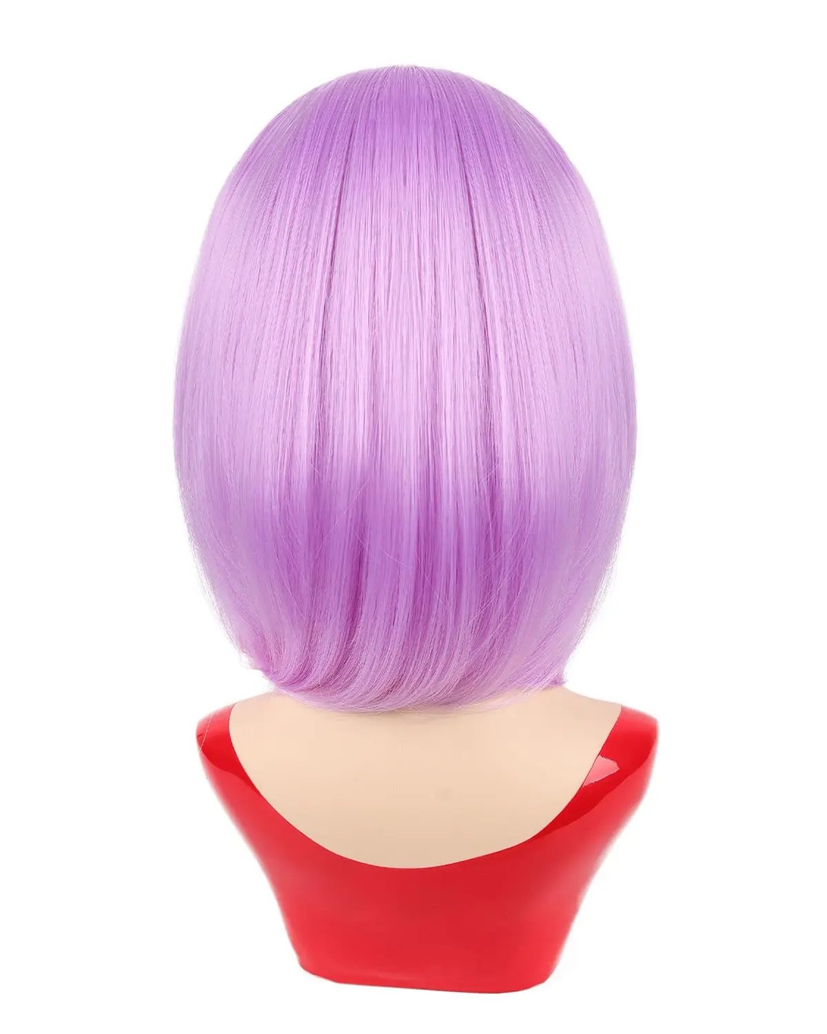Light purple bob hairstyle synthetic wig for costume party Halloween cosplay wig daily high-temperature hair accessory