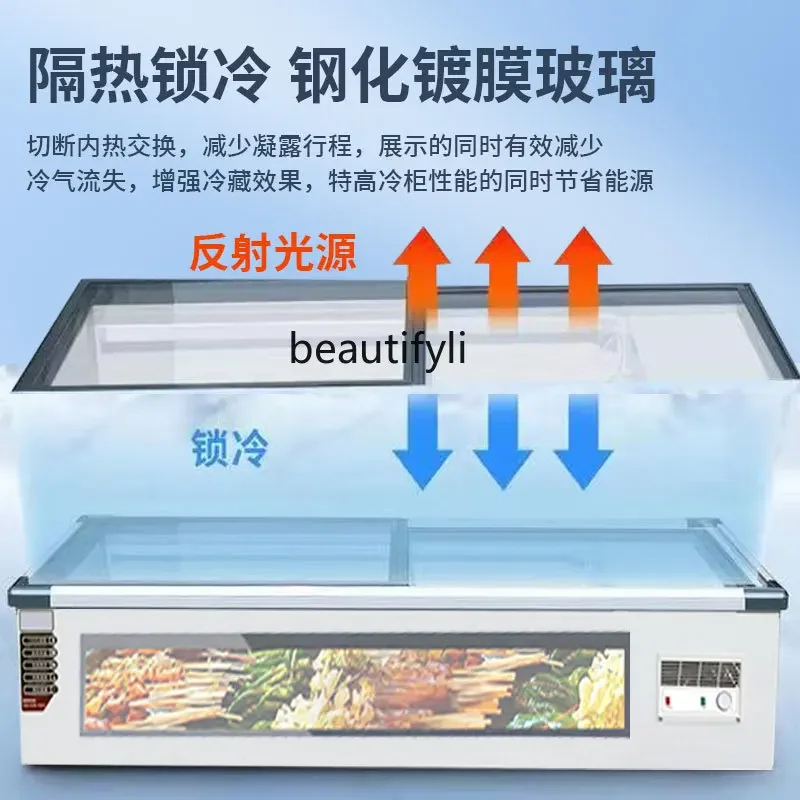 Armário de exibição refrigerado A61, barraca de triciclo, freezer, espeto frito de lanche, freezer removível de mesa, manutenção comercial fresca