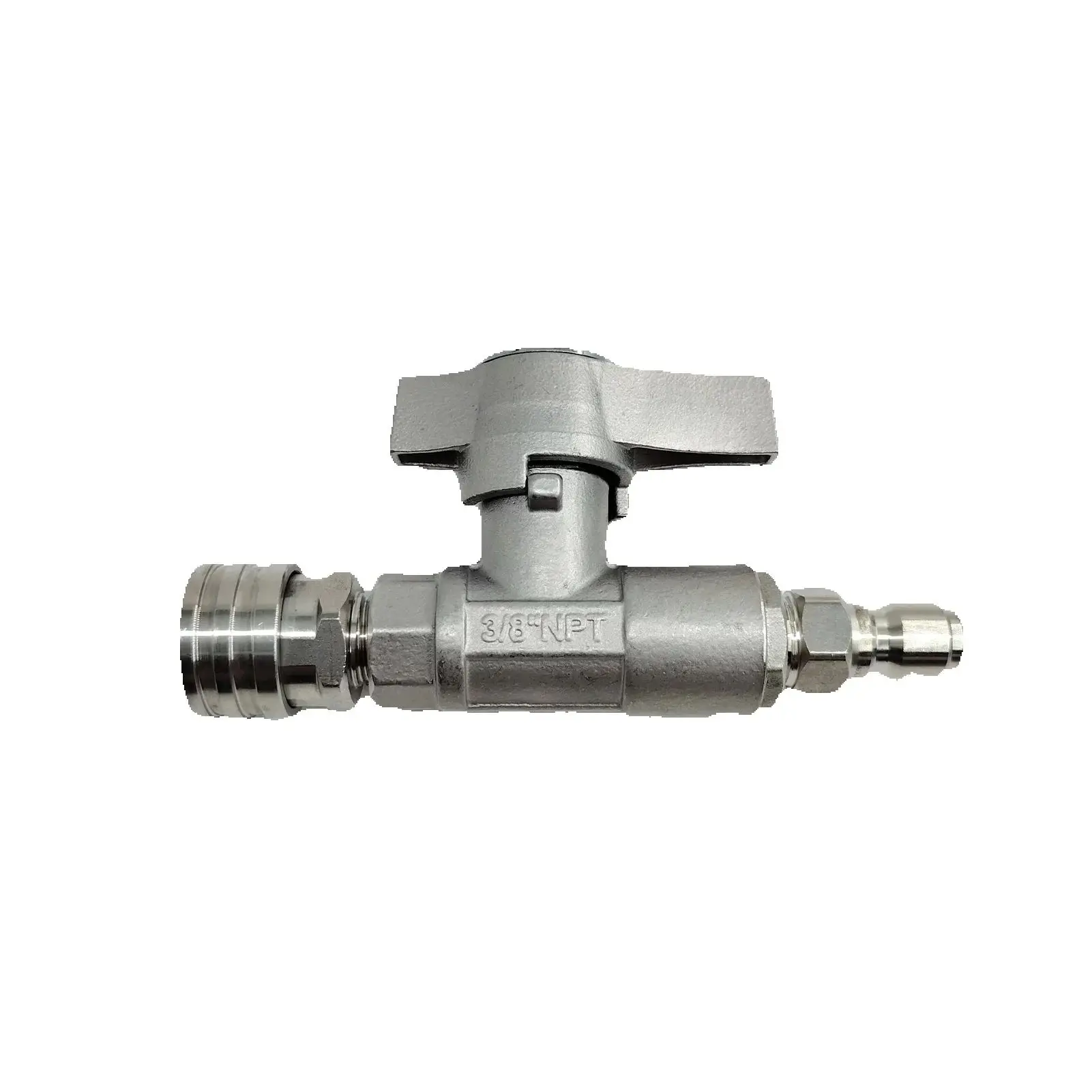 Stainless Steel High Pressure Ball Valve, Pressure Washer, 3/8