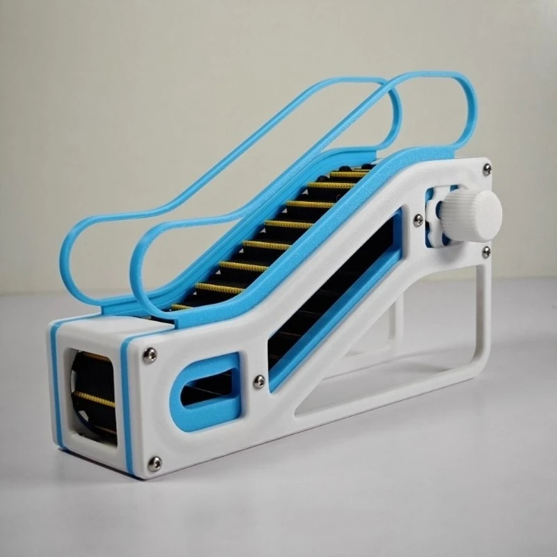 3D printed escalator ornament, manual version, environmentally friendly degradable material, durable model teaching