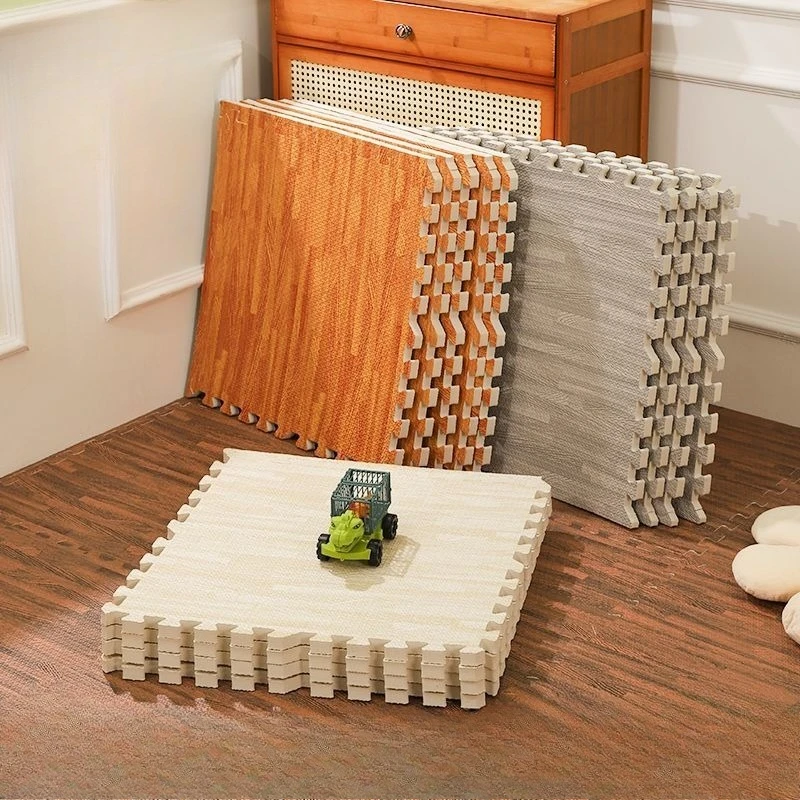 Spanish Style Foam Floor Mat Thickened Crawling Living Room Children's Floor Patchwork Carpet Tatami Family Bedroom Wood Cushion