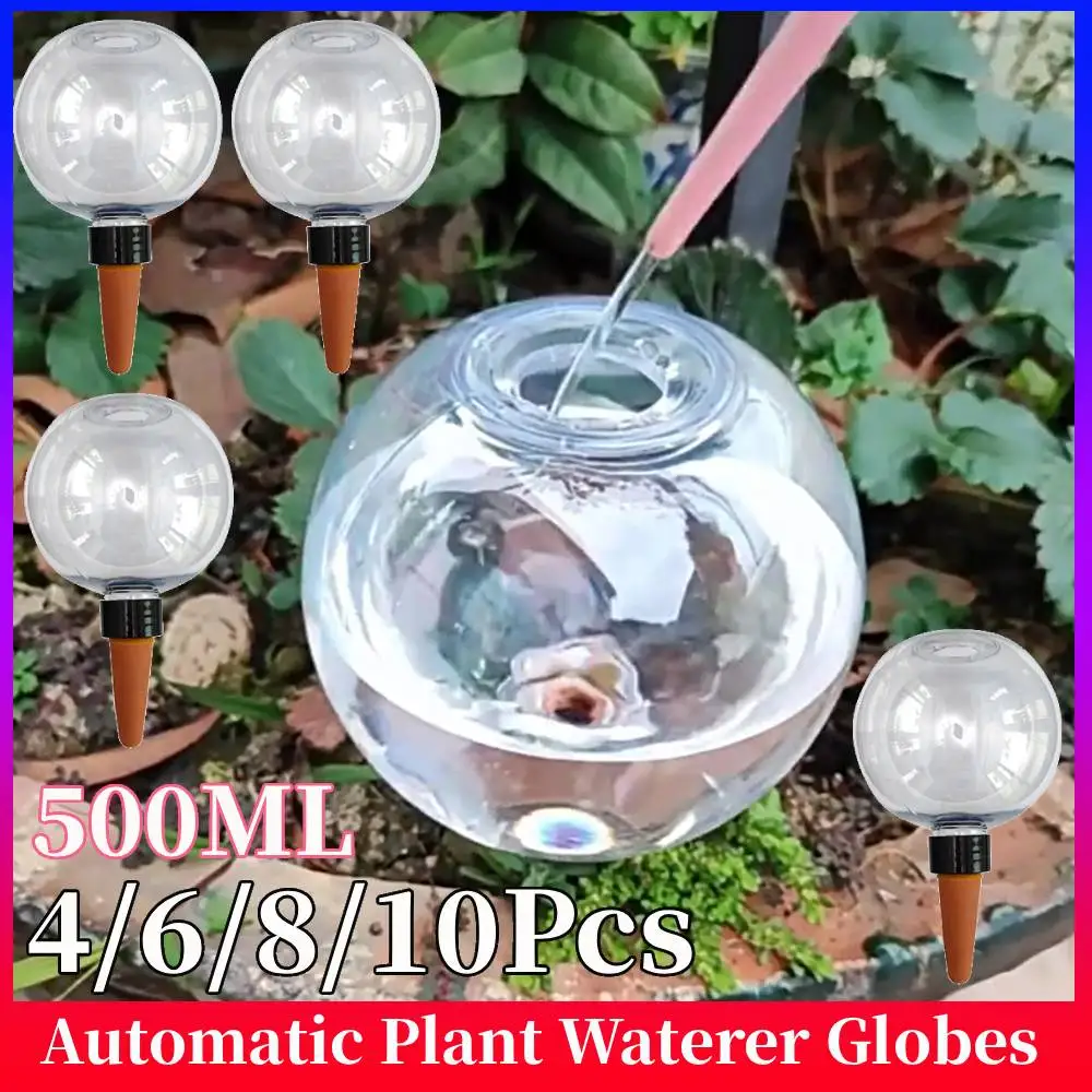

4/6/8/10 шт. 500 мл Автоматическое устройство для полива растений, бытовое, для ленивого полива цветов, капельное орошение, капельница-колышек