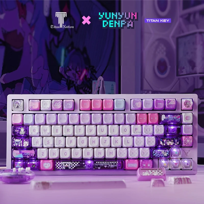 Titannation Radio Waves Thema  - Keycap Artisan Anime recensie en prijs