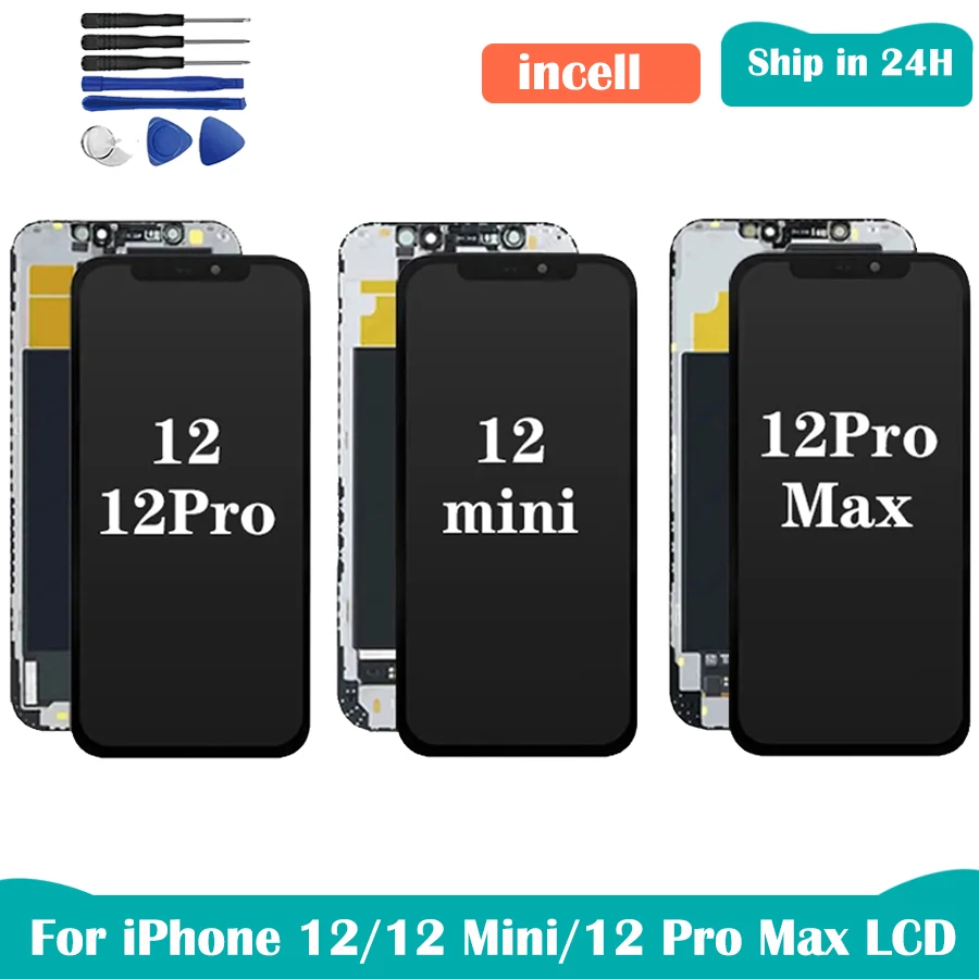 Incell LCD For iPhone 11 11 Pro 11 Pro Max 12 12 Pro 12ProMax LCD Display Screen With 3D Touch Digitizer Assembly No Dead Pixel