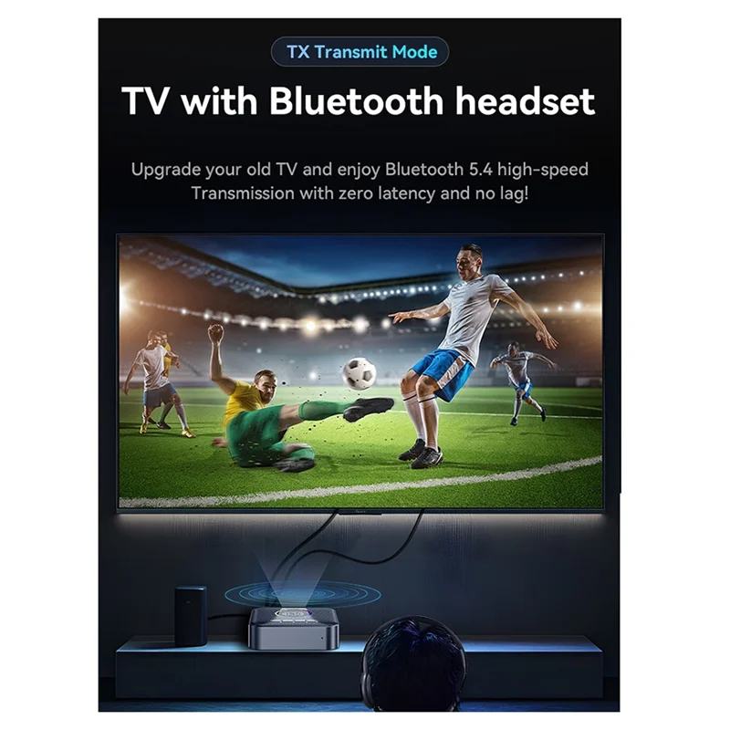 Новый 5,4 Bluetooth-адаптер Аудиоприемник FM-частотная модуляция Передатчик U-диск без потерь Один на два Прочный Простота установки