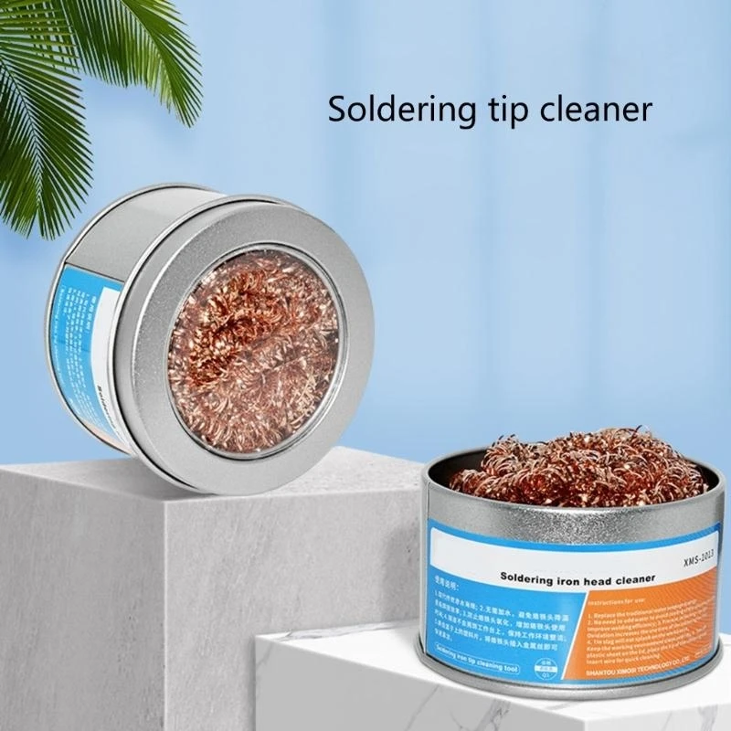 Portabel Solder Tip Iron Cleaner Portabel Portabel Soldering Alat Sederhana Dioperasikan untuk Penyimpanan Mudah & Kualitas yang