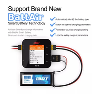 ISDT Air8 500W 20A Battery Balance Charger Discharger Air 8 With Plugin APP Connection for LiFe Lion LiPo LiHv NiMH NiCd Battey