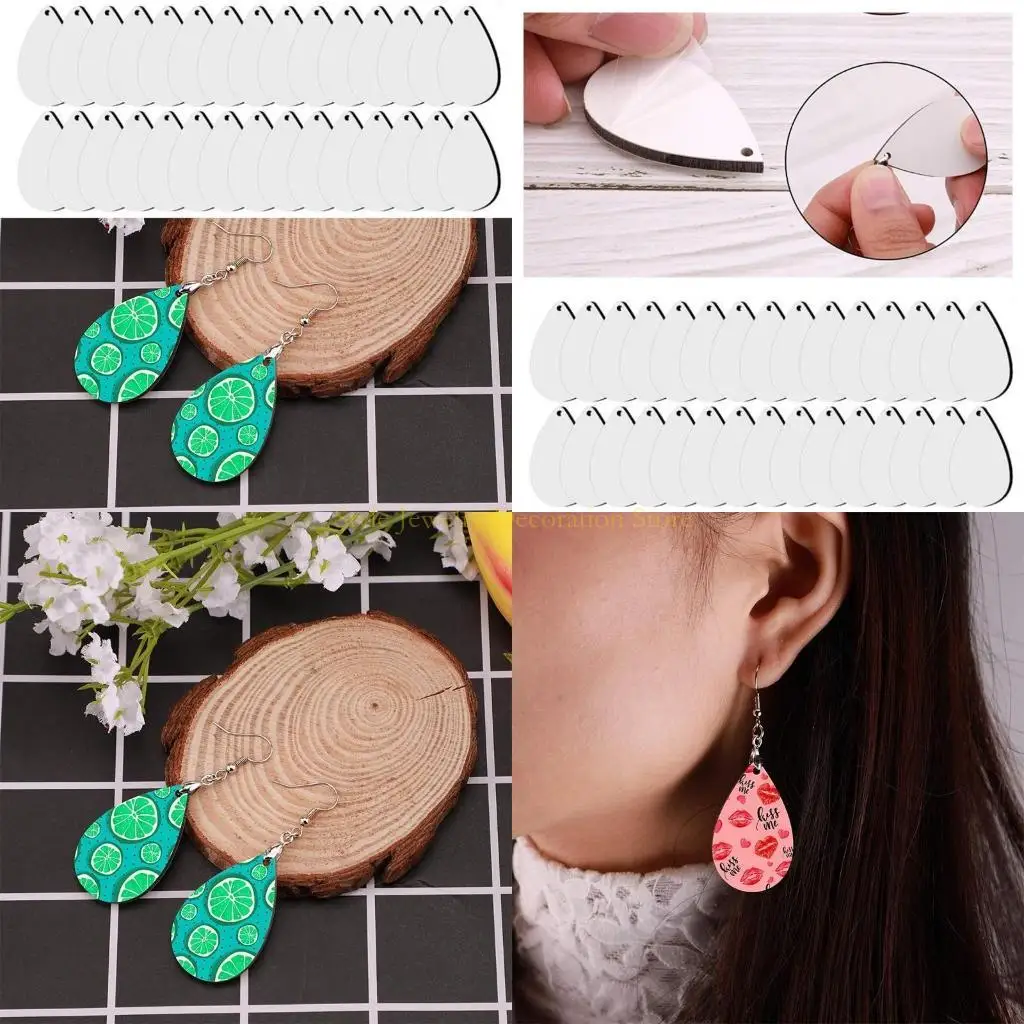 

D46E DIY Серьги с печать