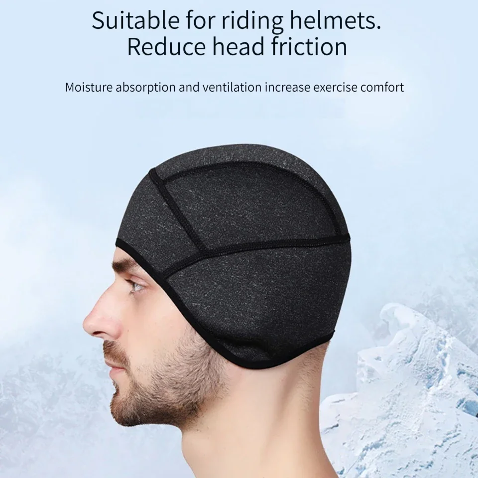 Eyeglass Hole Cycling Cap Winter Warm Helmet Outdoor Sports Skiing Motorcycle Riding Bike Hat  Windproof Headwear Women Men