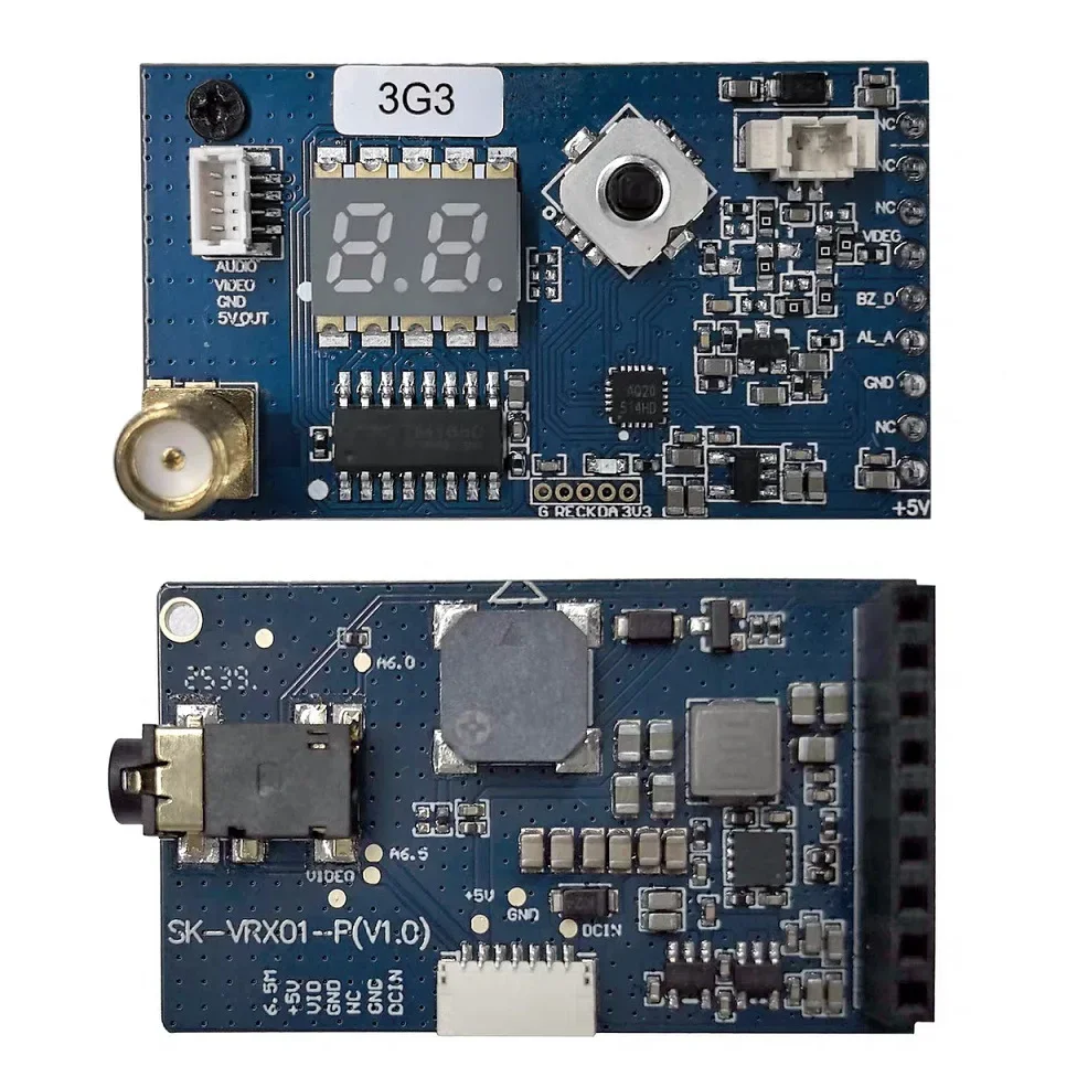BoMaSSK-VRX02 80CH 3.3g Image Transmission Receiver Signal Alarm VRX For FPV Drone