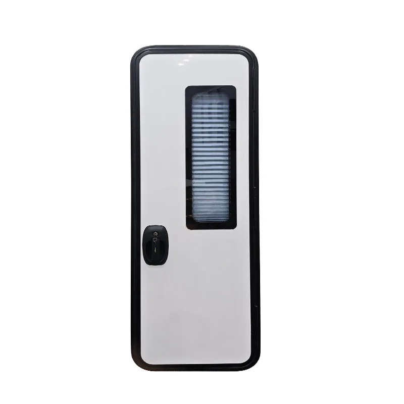 

Euro RV Door Supply 610x1920mm Double-point Door Lock Single Swing Entrance Doors with Sliding Mesh Door Custom Sizes