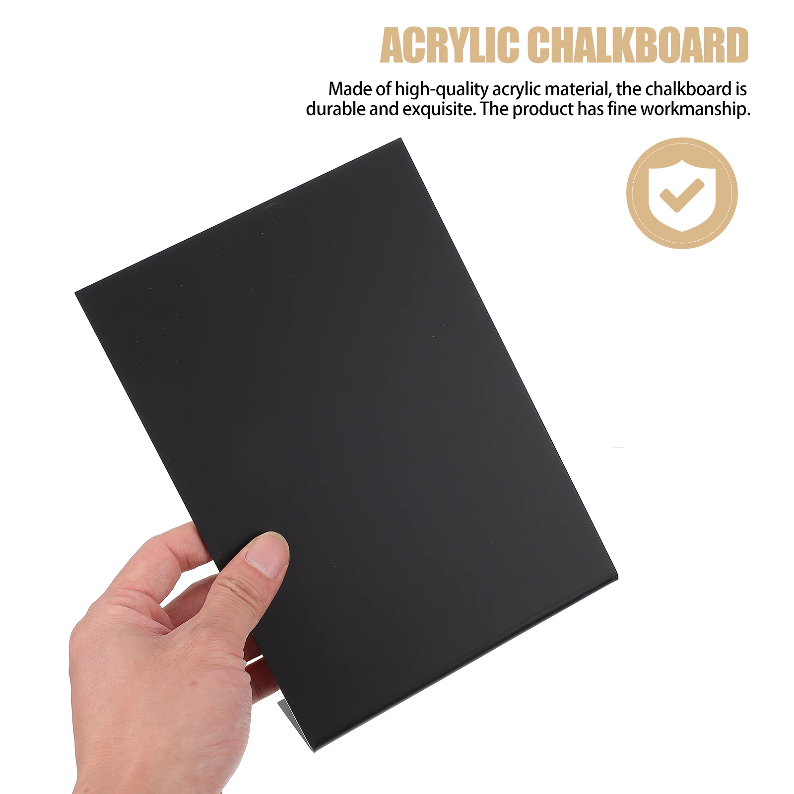 

Acrylic Chalkboard Sign Small White Board Mini Blackboard Tabletop Easel Memor um Office Decor Craftsmanship Home Photo