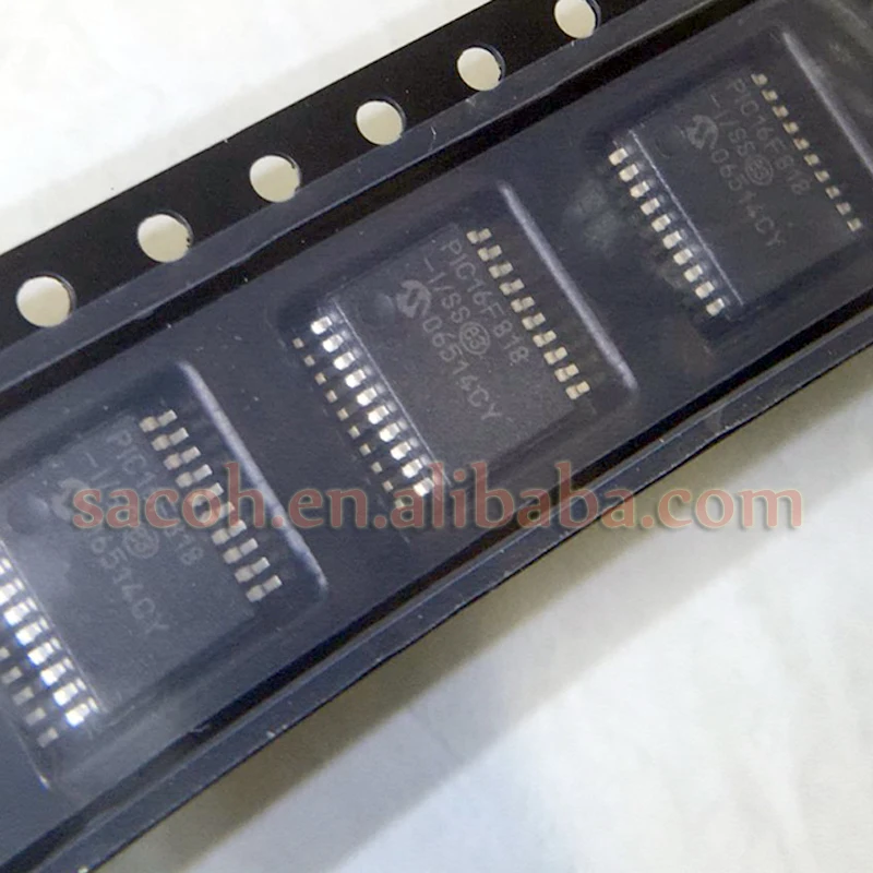 

5PCS/lot New OriginaI PIC16F818-I/SS or PIC16F818-E/SS PIC16F818 SSOP-20 Enhanced Flash Microcontrollers integrated circuit