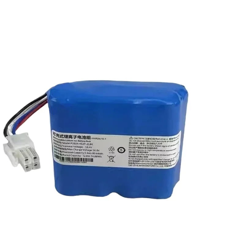 [P2024-4S2P-ZLBK] for Narwal J1 J2 14.4V 5600mAh Robot Vacuum Cleaner Battery