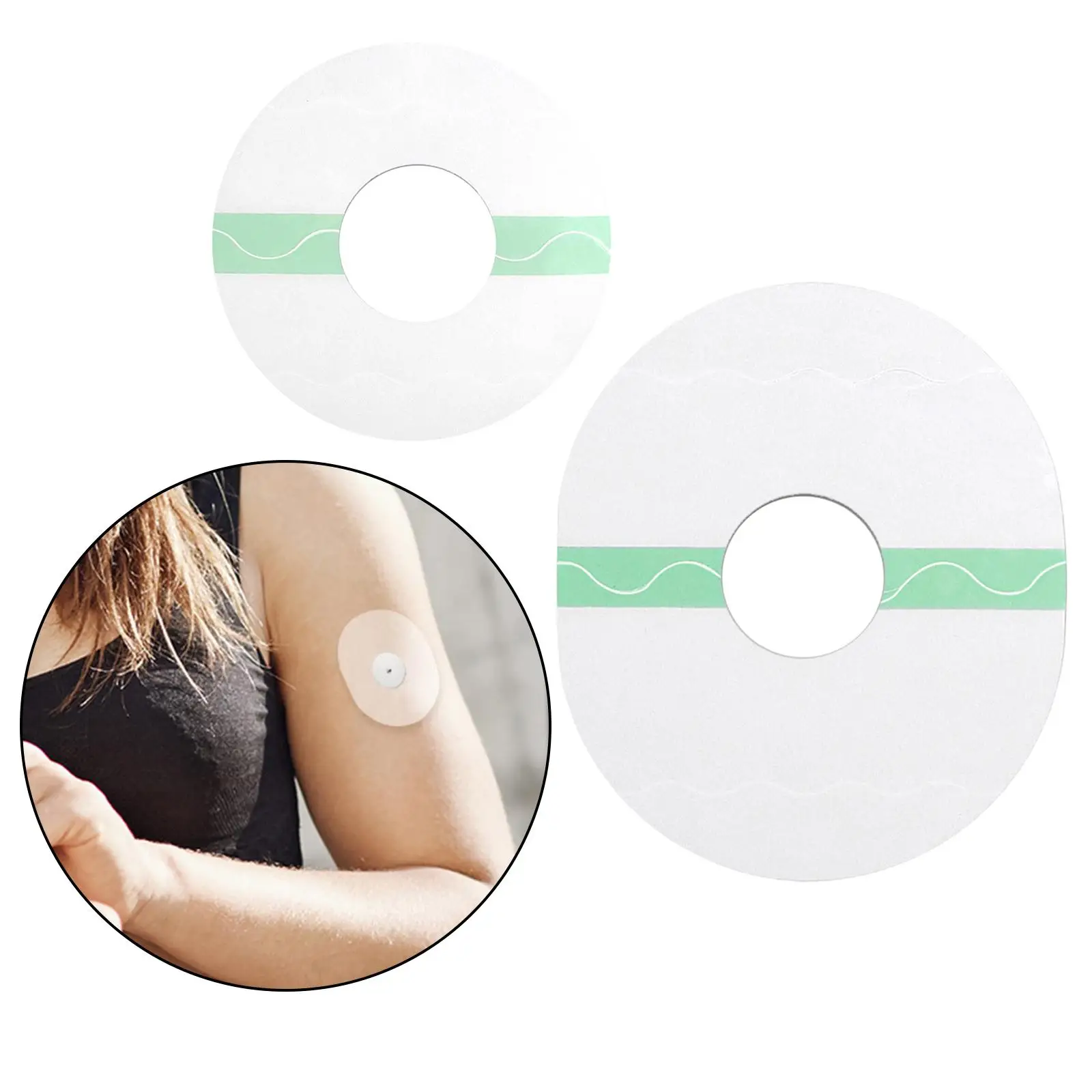 Traceless Waterproof Sensor Protectors Precut Clear Overpatch for Sports Shower Daily Use Hypoallergenic Stickers