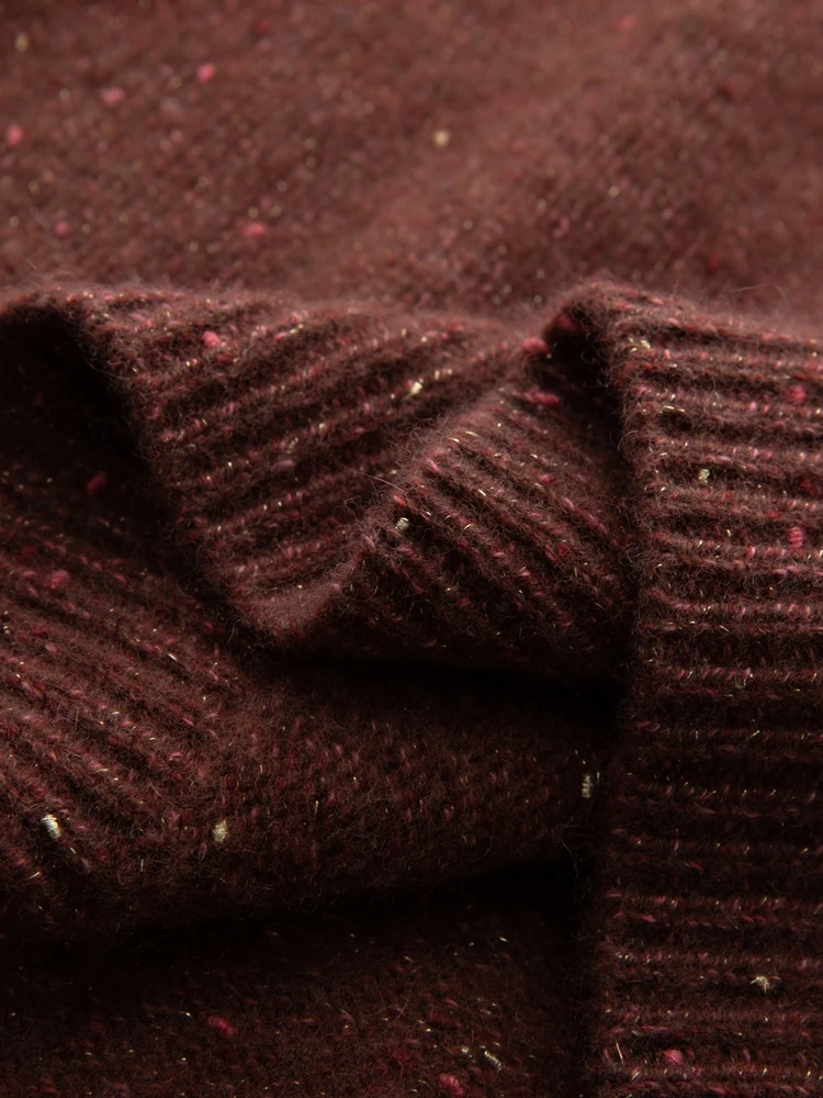 بيع خارج بيع 100% سترة الكشمير المعنقة الياقة المدورة البلوز نمط فضفاض الكشمير تريكو الخريف الشتاء سميكة لينة الملابس الدافئة