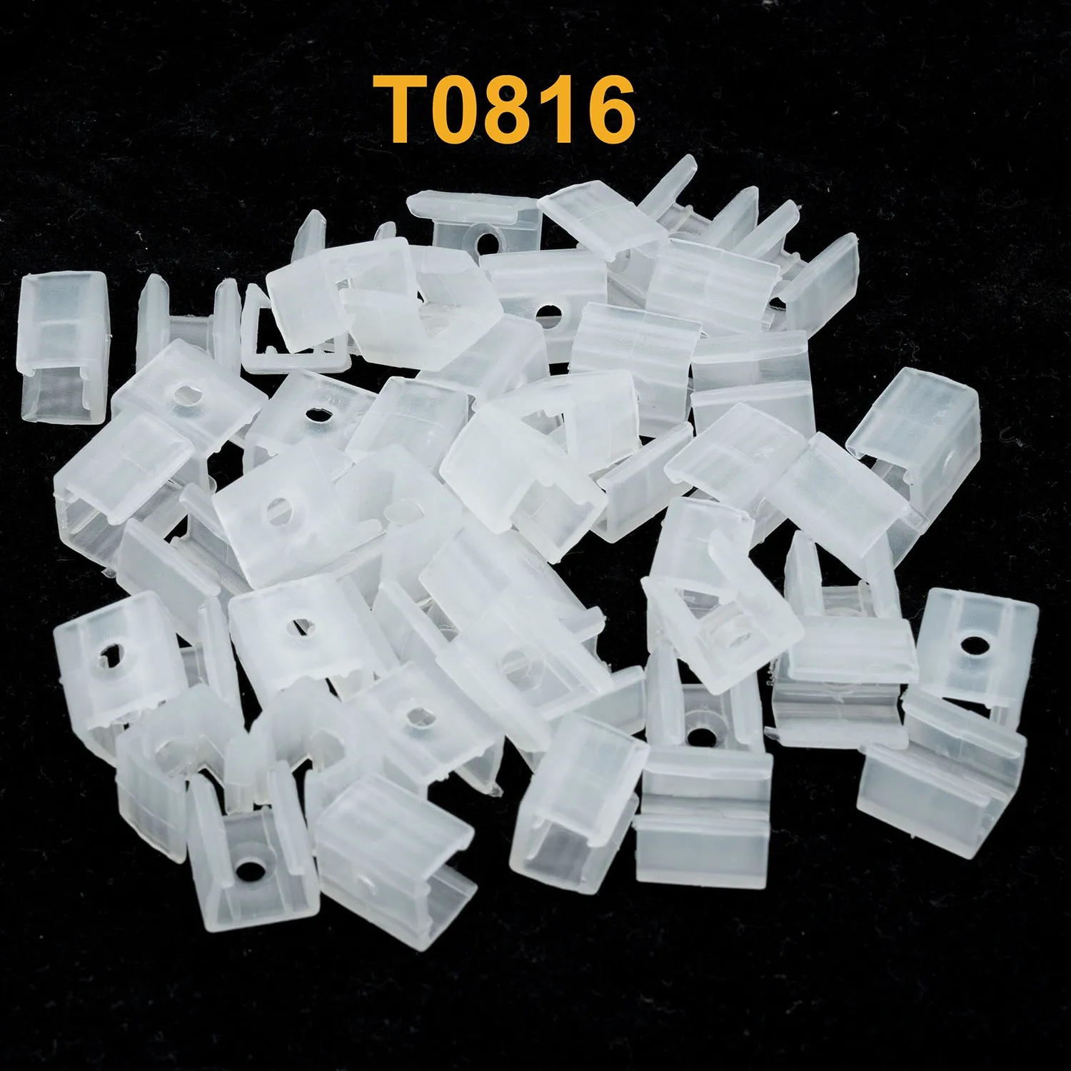 6MM 8MM Neon Led Connector Fix Clips With Screws For RGB 5050 3528  Neon Strip Light Plastic Accessories Mounting Fixing