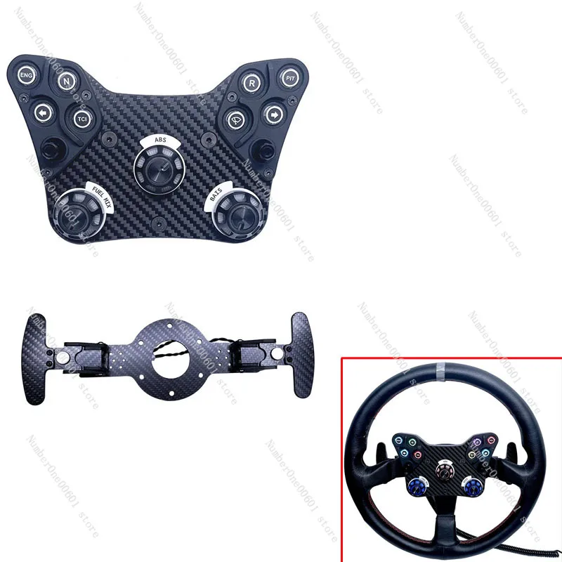 Simulation Racing PC Rally Steering Wheel Center Control Box Steering Wheel Shift Paddles For Thrustmaster