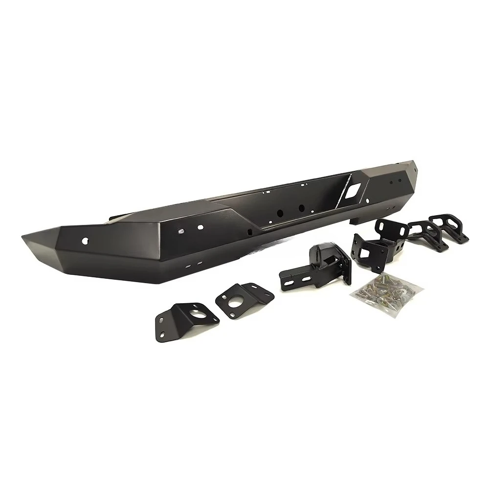 AQTA 2025 المصارع الطرق الوعرة 4WD المصد الخلفي مجموعة طلاء الطاقة السوداء الثقيلة الصلب الثور بار مقطورة قصير حامي