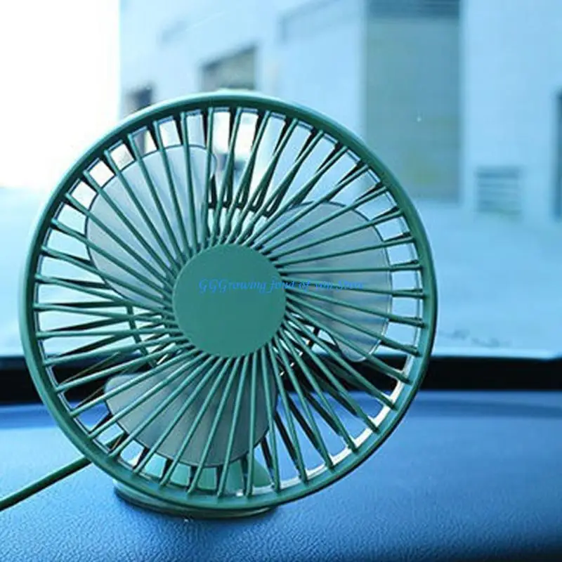 

H9EB CAR вентилятор USB 5V Три -скоростная управление портативной всасывающей чашкой для одной головки портативная