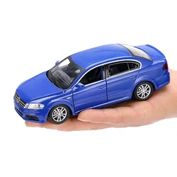 1/32 Volkswagen Lavida Toy Car Model Diecast Alloy Metal Miniature Sound & Light Pull Back 1:32 Collection Gift For Boy Children