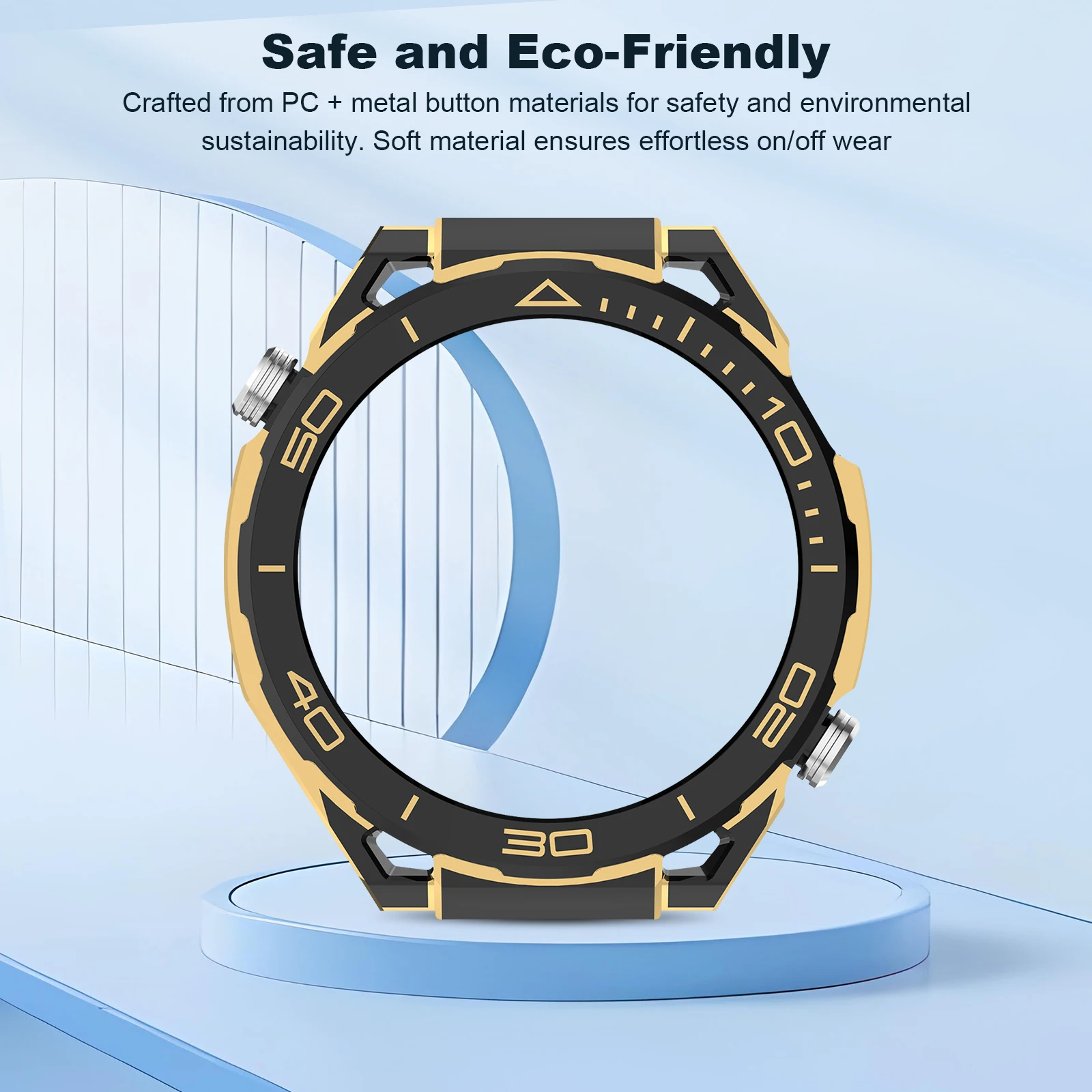 For Huawei Watch 5 46mm Hollowed-Out Protective Case Detachable Anti-Scratch Shell Bumper Shockproof Protector Watch Accessories