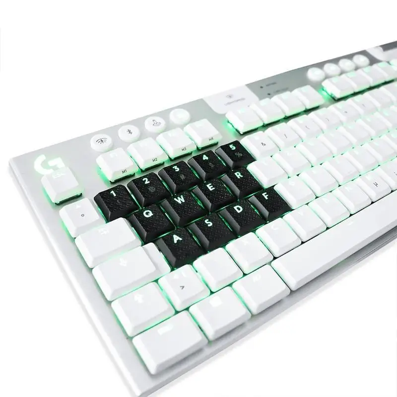 652F PBT Keycaps OEM Profile Translucent Keycap Replacement for Gaming Keyboard 13pcs Non-slip Texture Cover Best for Gamers