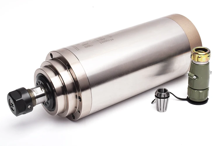 Water Cooled Cnc Router Spindle3kw 220V/380V 100mm Diameter 24000rpm Collect ER20