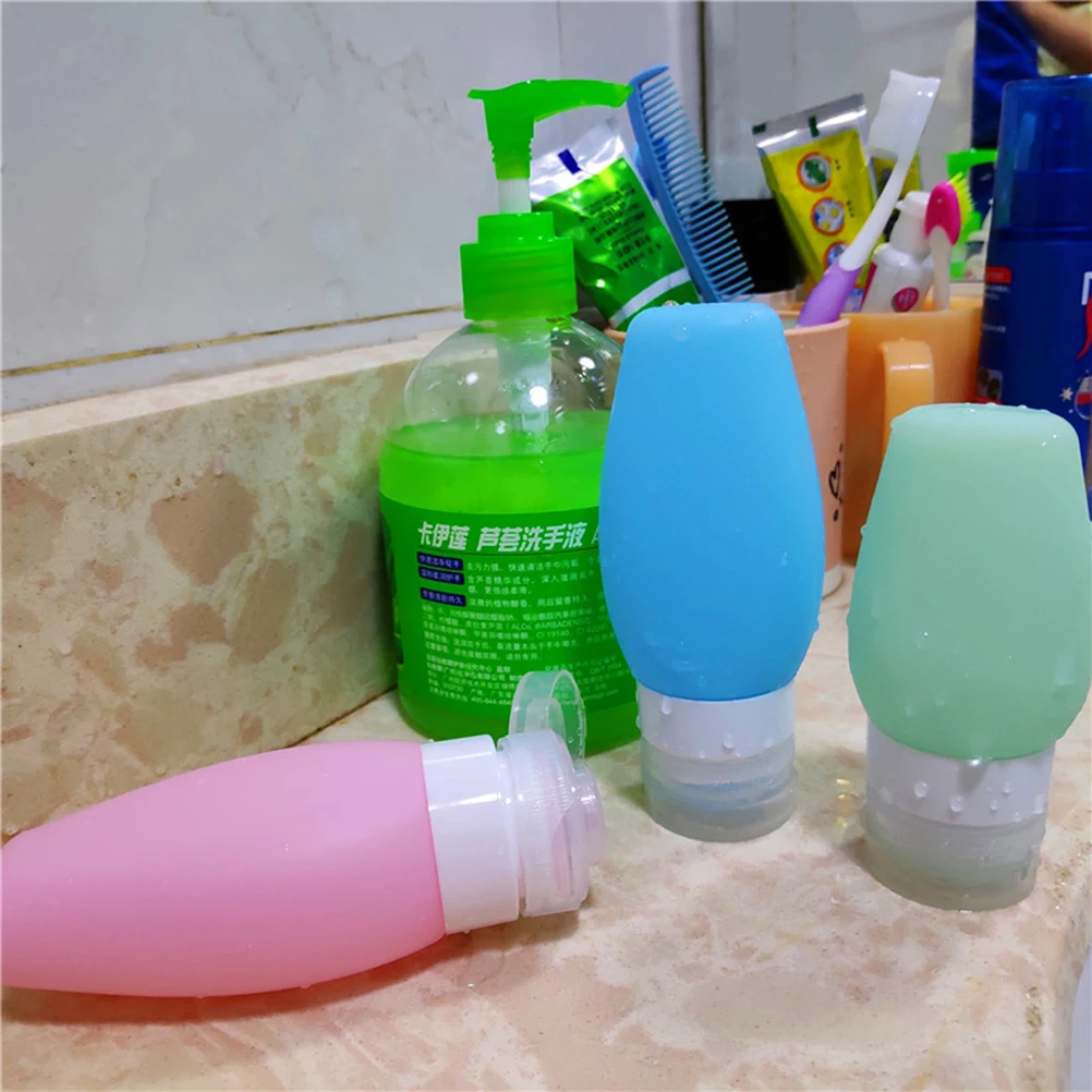 

Travel Bottles Set 60ml Soft Silicone Leak Proof Portable Containers for Shampoo Conditioner Lotion Travel Accessories