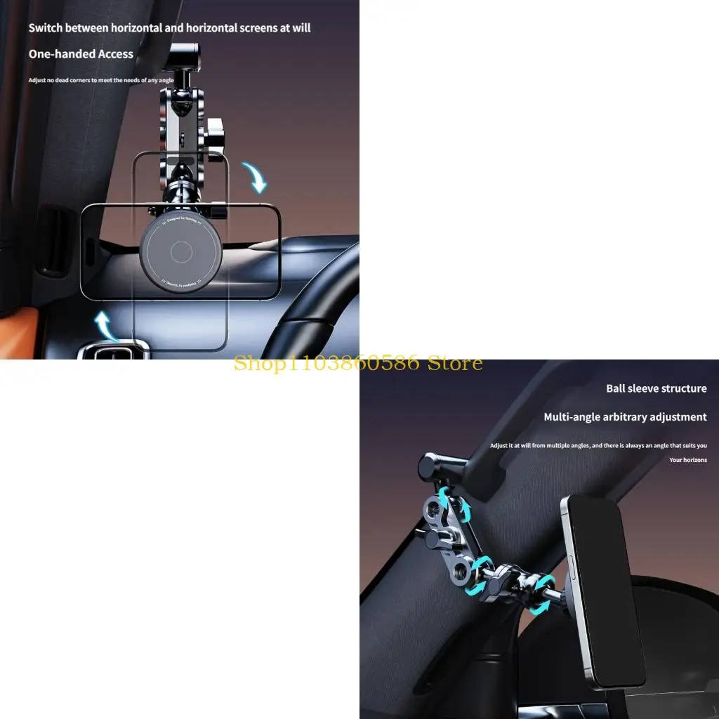 242A Multifunction Holder with Adjustable Arm & Not Shake Designs for Car
