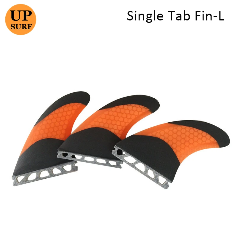 

UPSURF FUTURE Fins Surf Large Orange Color Surf Fin Single Tabs Fin Tri-fin Set Carbon Fiberglass Honeycomb Surfboard Fin