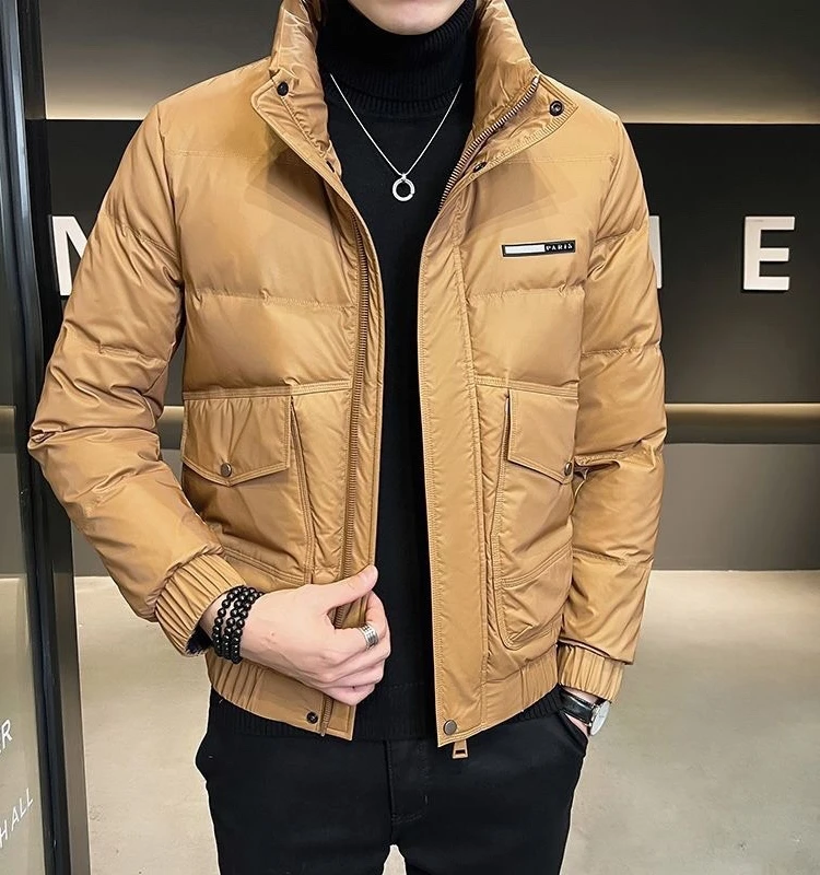 

Мужская приталенная хлопковая куртка-жакет, легкая, демисезонная, для молодежи, модная, на молнии...